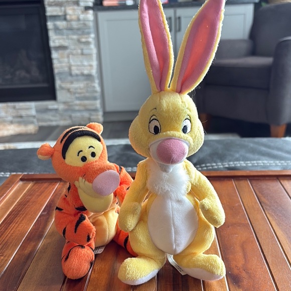 Mattel Disney Tigger and Rabbit Bean Plush set - Picture 1 of 4